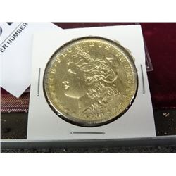 1880 Silver Morgan Dollar - Gold Wash?