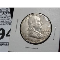1962 Silver Ben Franklin Half Dollar