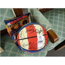 Harlem Globe Trotters Signed Basketball & Program