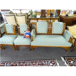 Ornately Carved Antique Sofa/Lounge/Side Chairs (4)