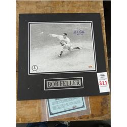 Bob Feller World Series Autographed Picture w/COA