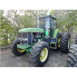 1999 John Deere 7700 Dsl 4x4 Enclosed Cab. Tractor W/Dual Wheels