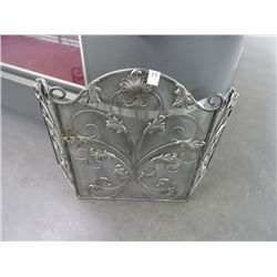 Ornate Metal Fireplace Screen