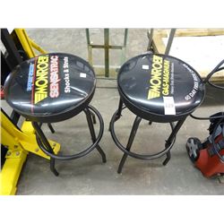 2 Monroe Shock Service Counter Stools - 2 Times the Money