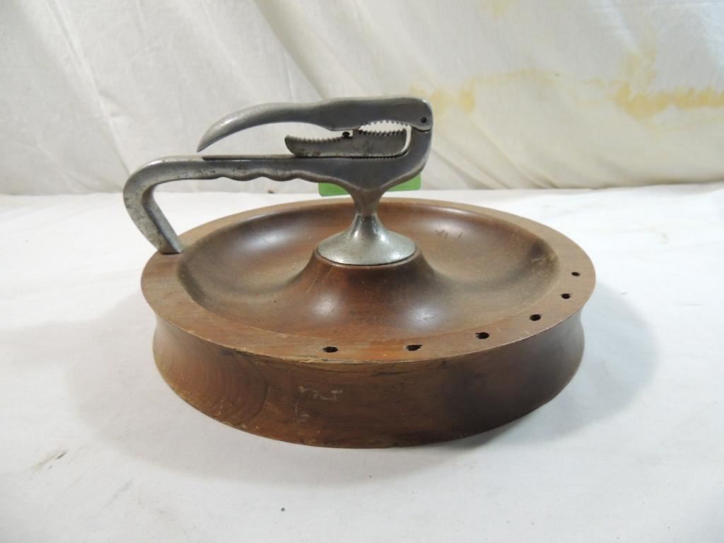 VINTAGE NUT BOWL WITH NUTCRACKER