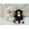Image 1 : LOT 2 SMALL BRIDE AND GROOM DOLLS