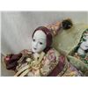 Image 2 : LOT 2 PORCELAIN JESTER DOLLS