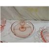 Image 2 : LOT 8 ASSORTED PINK DEPRESSION GLASS PIECES