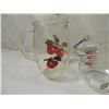 Image 3 : LOT 10 VINTAGE APPLE GLASSWARE & PITCHERS