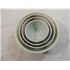Image 3 : LOT 4 VINTAGE PYREX MIXING BOWLS