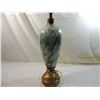 Image 2 : LARGE GLASS MARBLE LIKE TABLE LAMP