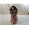 Image 1 : 16" LONG HAIRED PORECELAIN DOLL