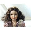 Image 2 : 16" LONG HAIRED PORECELAIN DOLL