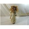 Image 1 : 16" WHITE & GOLD DRESS ANGEL PORCELAIN DOLL