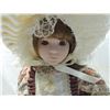 Image 2 : 16" PORCELAIN DOLL FLORAL DRESS
