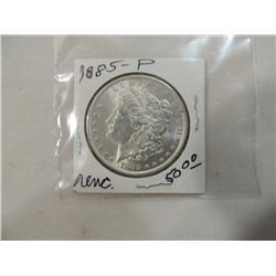 1885 MORGAN SILVER DOLLAR UNC