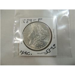 1889 MORGAN SILVER DOLLAR UNC