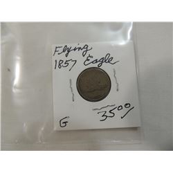 1857 FLYING EAGLE CENT