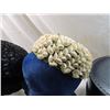 Image 2 : LOT 2 VINTAGE LADIES PILL BOX HATS