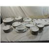 Image 1 : LOT 51 WHITE PINK ROSE CHINA SET