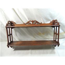VINTAGE WOODEN WALL SHELF