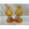 Image 1 : LOT 2 VINTAGE HURRICANE TABLE LAMP