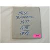 Image 3 : MISC 1977, 78, 79 BASEBALL CARDS BINDER