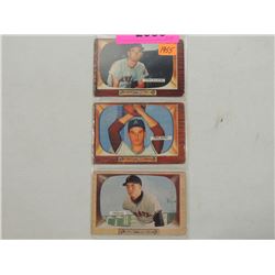 LOT 3 1955 BOWMAN BASEBALL CARDS: FRIEND, FRICANO