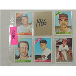 LOT 5 1966 BASEBALL STARS: FAIRLY, NEN, WAGNER, JO