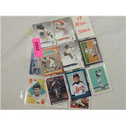 LOT 17 MISC STAR BASEBALL CARDS