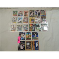 LOT 24 MISC BASEBALL CARDS:JETER,BONDS, 89 OPC