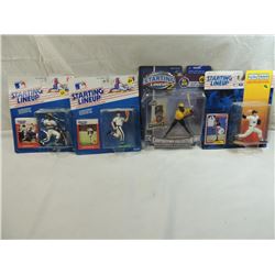 LOT 4 STARTING LINEUP BASEBALL PLAYER FIGURES