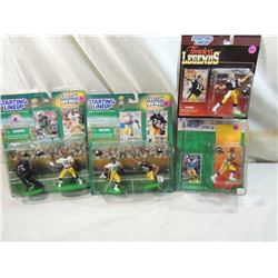 LOT 4 STARTING LINEUP STEELERS ACTION FIGURES