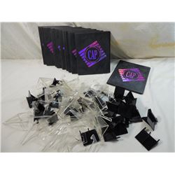 BULK LOT PLASTIC CARD STANDS & ULTRA PRO ALBUMS