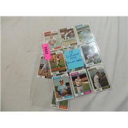 LOT 15 1974 TOPPS EX-MT BASEBALL CARDS