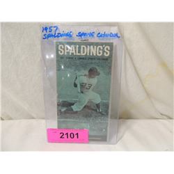 1957 SPALDINGS SPORTS CALENDAR