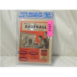 1953 PHILLIPS 66 MLB SCHEDULES BOOK