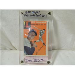 1954 TOPPS TED WILLIAMS #1 BASEBALL CARD