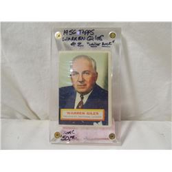1956 TOPPS WARREN GILES #2 BASEBALL CARD