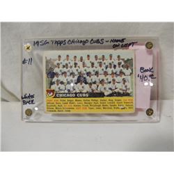1956 TOPPS CHICAGO CUBS #11 BASEBALL CARD
