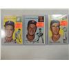 Image 1 : LOT 3 1954 TOPPS BASEBALL CARD: CAIN, LEPCIO, MUEL