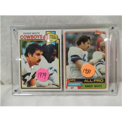 LOT 2 1979 & 81 RANDY WHITE FOOTBALL CARD