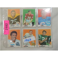 LOT 6 1969 TOPPS FOOTBALL CARDS