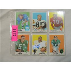 LOT 6 1969 TOPPS FOOTBALL CARDS
