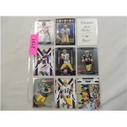 LOT 8 RODGERS & FAVRE MIXED FOOTBALL CARDS