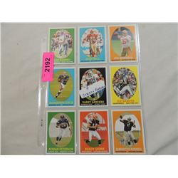 LOT 9 MISC FOOTBALL CARDS STARS & ROOKIES