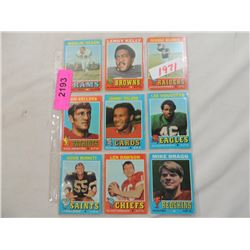 LOT 9 MISC FOOTBALL CARDS