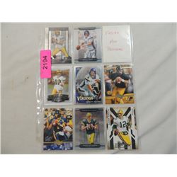 LOT 8 FARVE & RODGERS MIXED FOOTBALL CARDS