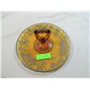 Image 1 : STERLING SILVER INLAY COLORED GLASS DESSERT PLATTE