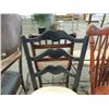 Image 2 : VINTAGE BLACK WOOD DINING CHAIR